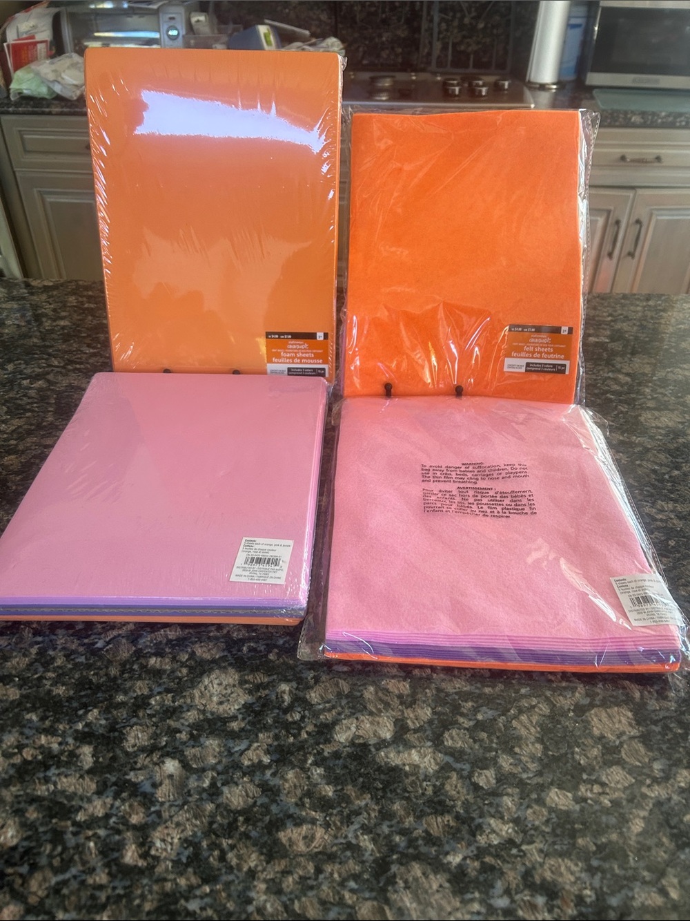 CREATOLOGY ASSORTED FELT AND FOAM SHEETS LOT OF 4 NWT